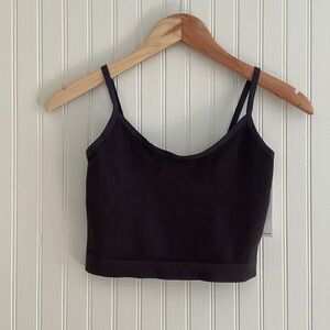 Spiritual Gangster Ribbed Row Crop Seamless Tank Top NWT
